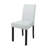 Black Dining Table And (4) Silver Dining Chairs