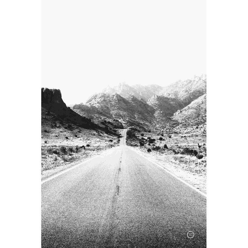 Road to Old West BW, L 12 po x H 18 po