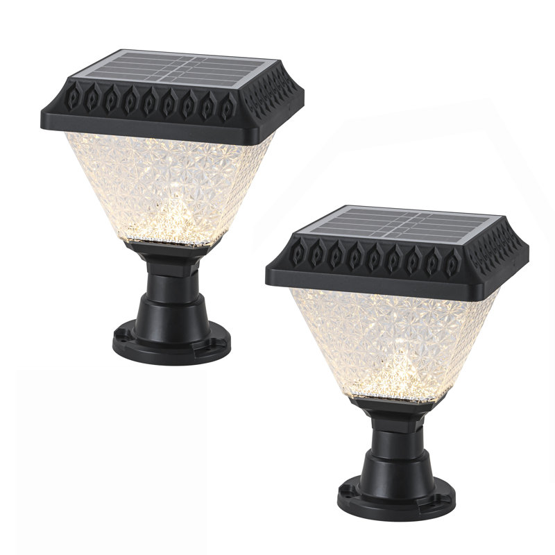 Lampadaire solaire à DEL pour l'extérieur avec télécommande