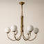 Lustre 6/8 lumières avec abat-jour en verre opale Stetler-848368439-848368436