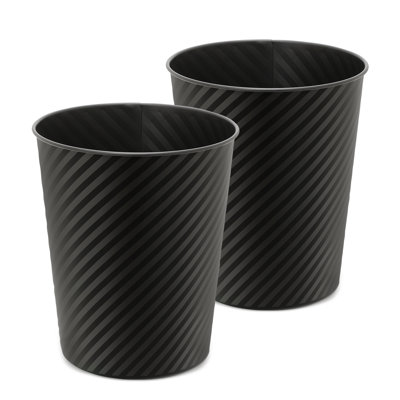 1.3 Gallon Trash Can Metal Wastebaskets Waste Basket Recycling Garbage Container Bin for Home Office