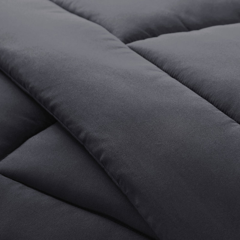 Bedsure Comforter Duvet Insert - Quilted Comforters, Grey, Oversized Queen