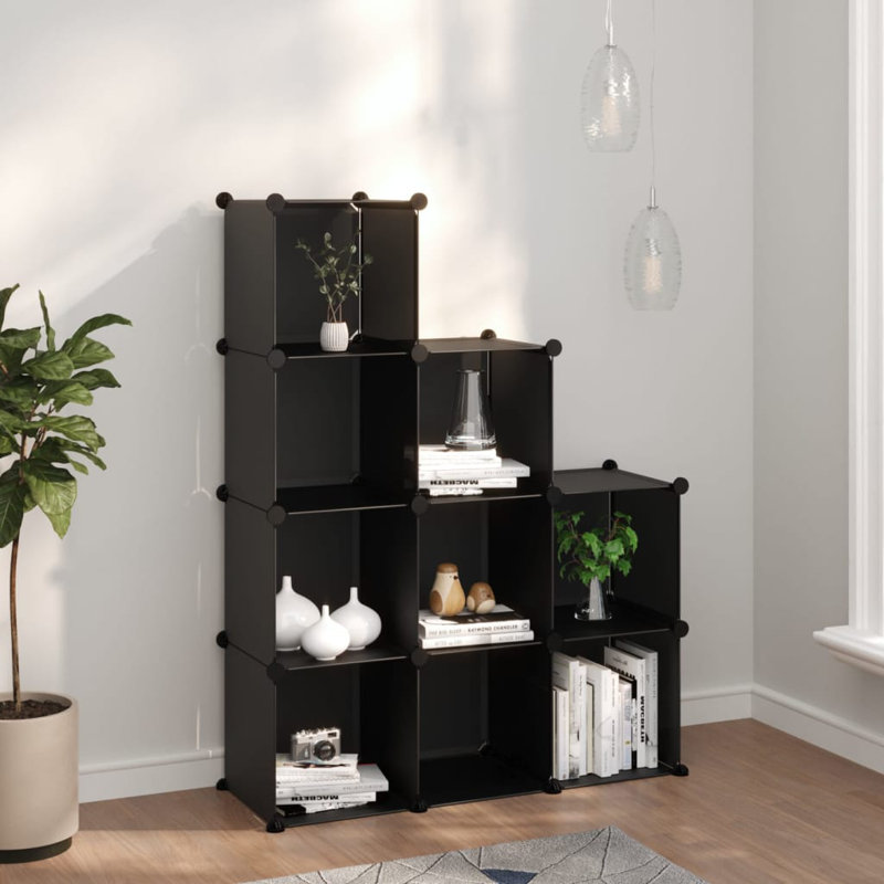 vidaXL Storage Cube Organizer with Cubes Stackable Organizer Modular Shelf PP