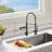 Topcraft Single‑Handle Single‑Hole Kitchen Faucet with Pull Down Sprayer-94118612