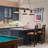 3-Light Billiard Pendant Light with Smoked Glass Shades