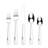 RHODA 18/0 Stainless Steel Mirror 42 Pieces Flatware Set with Buffet