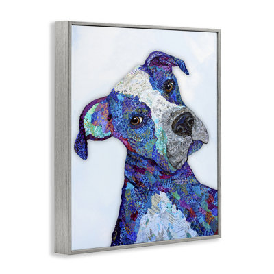 Portrait de chien Loverboy, estampe numérique, conception par Lisa Morales
