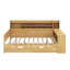 Lit de jour double avec tablettes, lit gigogne et bureau-1703318900