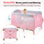 Mini lit de bébé rembourré portatif avec matelas-66369397
