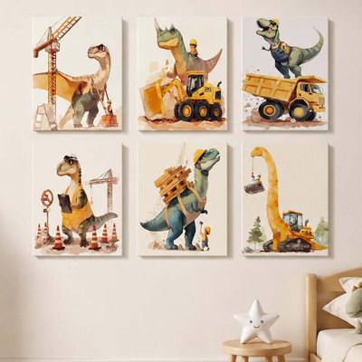 6 Piece Wrapped Canvas Wall Art