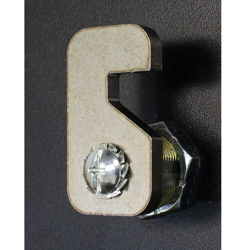 Black Steel Locking Post Mount Mailbox with Post