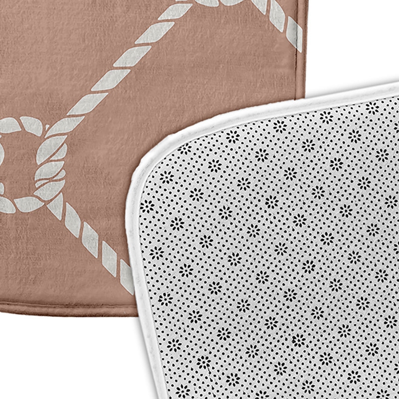 Tapis de bain Nautical Nights, L 21 po x L 34 po, Rose