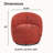 360 Swivel Chair In Coral Color - With Cozy Feel Construction-1217461456