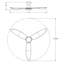 Banks - Ventilateur de plafond à DEL 3 pales 52 po - Finition noire - Type de télécommande-652639950-652639938-652639936
