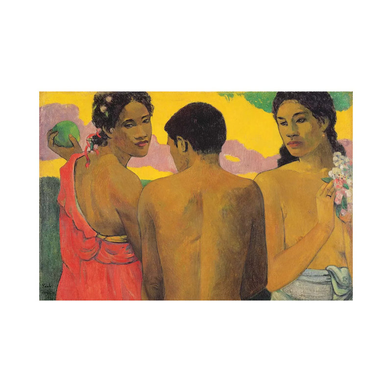 Three Tahitians, 1899 by Paul Gauguin - Wrapped Canvas Gallery-Wrapped Canvas Giclée, 20.32 cm H x 30.48 cm W