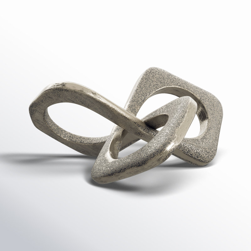 Sculpture abstraite en métal Wyeth, Argent argent