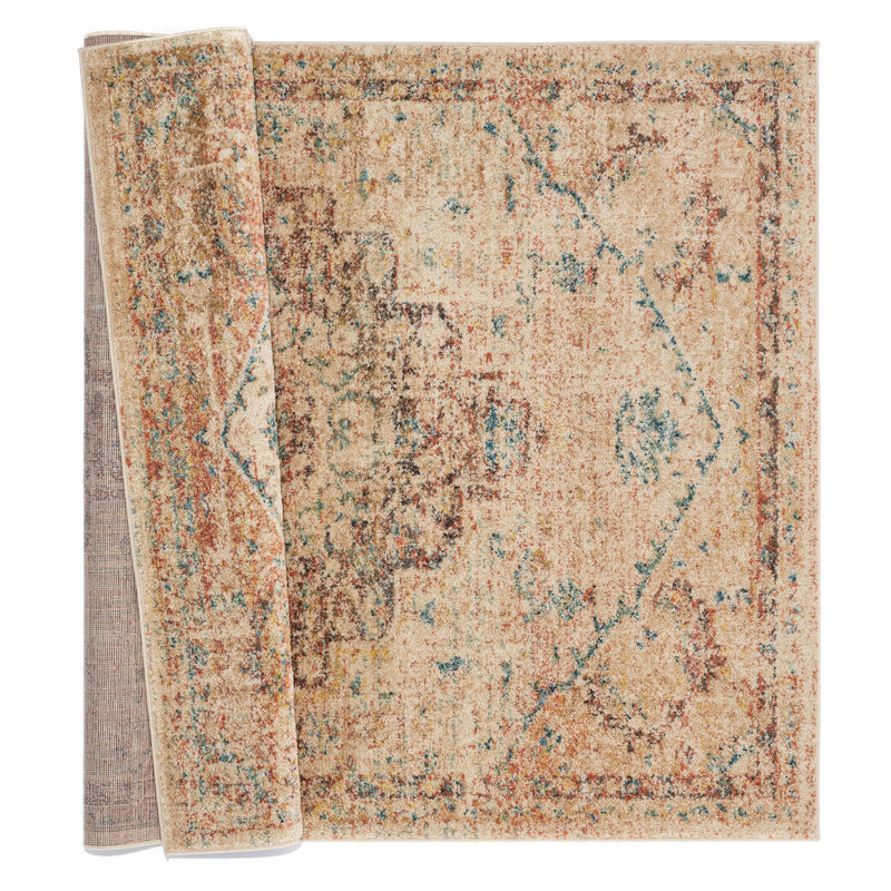 Scofield Synthetic Oriental Indoor Rug, Rectangle 1'10" x 3'