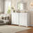 A Set of Two Dressers, 4-Drawer + 5-Drawer Dresser Set,Double Dresser Combo for Bedroom, Entryway, or Living Room-415809619