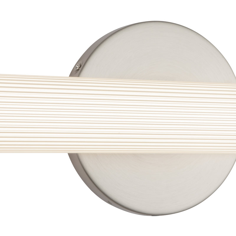 Vire 36-in Black dimmable LED Wall Sconce, Nickel