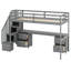 Lit mezzanine simple avec tiroirs Johntavis Kids-1850980230