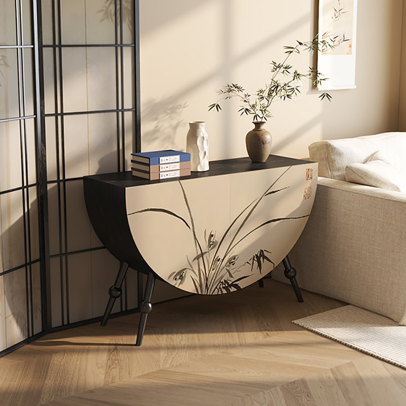 Armoire décorative demi-cercle pour salon