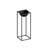 Becontree Elegant Black Decorative Metal Pot, 8.7 x 23.6 inches | 100% Durable Metal Construction, 7.9-inch Diameter | Perfect for Indoor Plants & Home Decor, No Installation Required, Lightweight at 2.9 lbs
