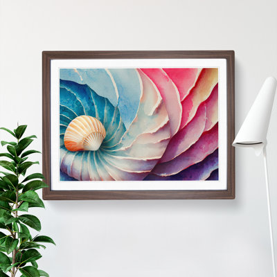 XH1022-7644X Seashell Vol.4 Abstract - Single Picture Frame Print