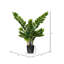 Buisson artificiel zamifolia zen vert en pot-20583943