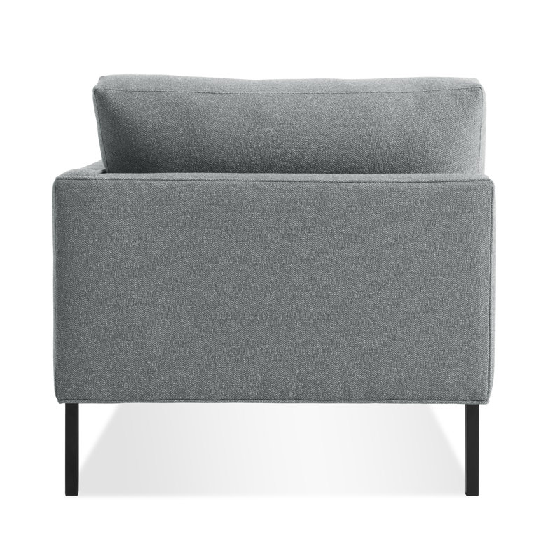 Paramount Chaise Lounge, Sanford Ceramic Crossweave, Metal, Left Hand Facing