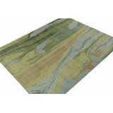 Distressed Homage Hand Knotted Wool Abstract Area Rug