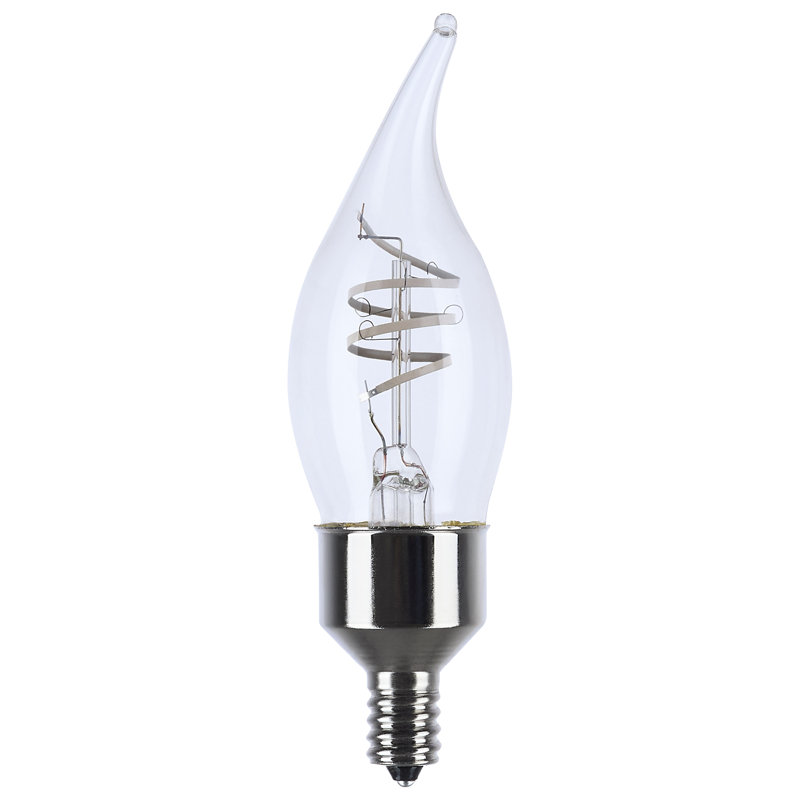 4 Watt LED Deena Flex Gray Coil Filament CA11 Candelabra Base 2700K CCT Clear 120 Volt