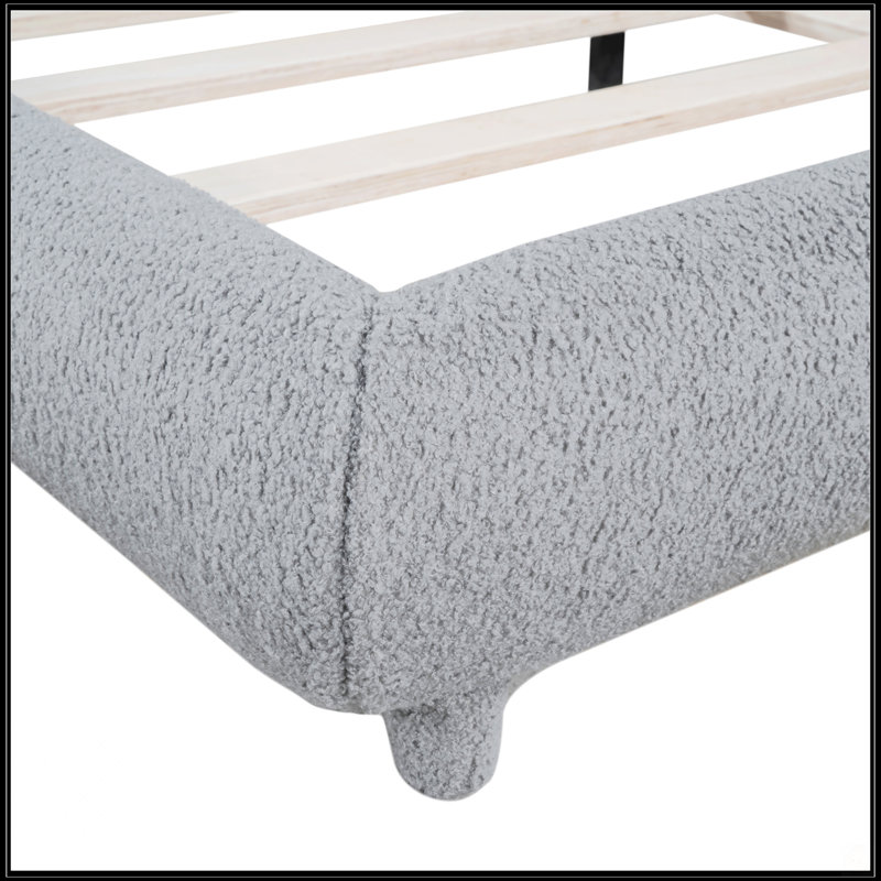 Lit plateforme tapissier Teddy