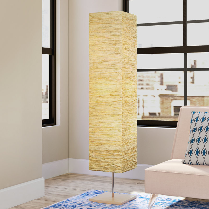 Triplett 58'' Column Floor Lamp, Natural