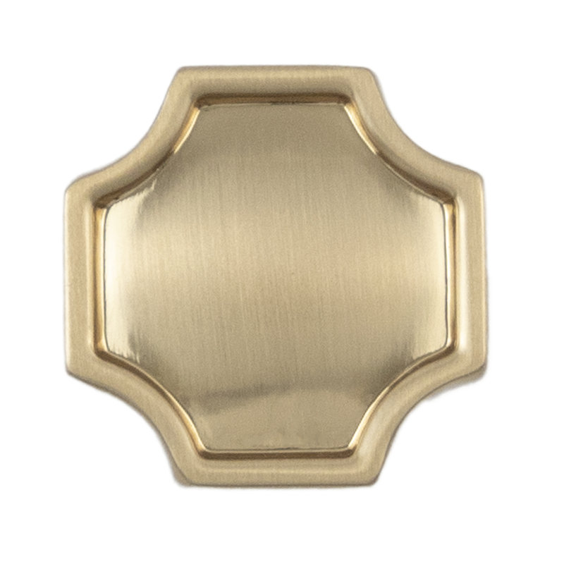 Monarch Collection Knob - 1-1/4" x 1-1/4 " Cabinet Knob - Transitional Hardware for Drawers & Cabinets, Champagne Bronze