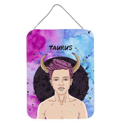 Décoration murale à signe-panneau taurus zodiac