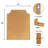 Solid Wood Scalloped Mirror-563019374