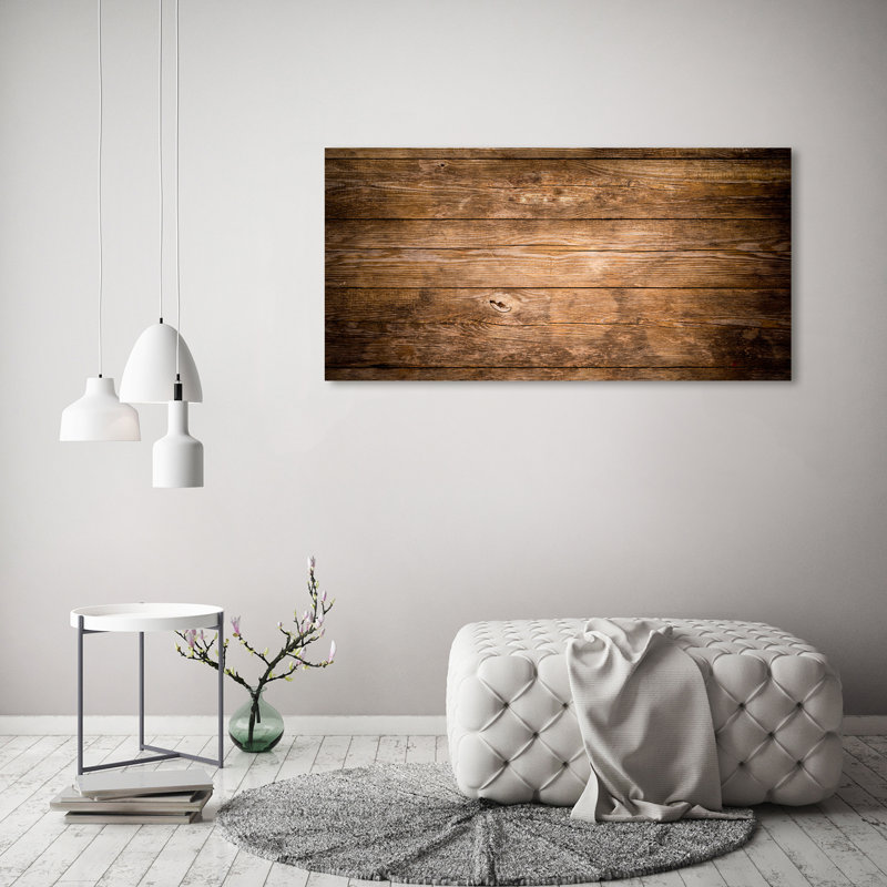 Wooden Background - Wrapped Canvas Print