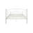 Queen Size White Bed Frame, Metal Construction, Unique Flower Pattern, Stable Structure, Fits All Mattress Types, 600 Lbs Limit, 8 - Inch Fit And , No Box Spring Needed, Compatibility, Quiet Strong,-13581602