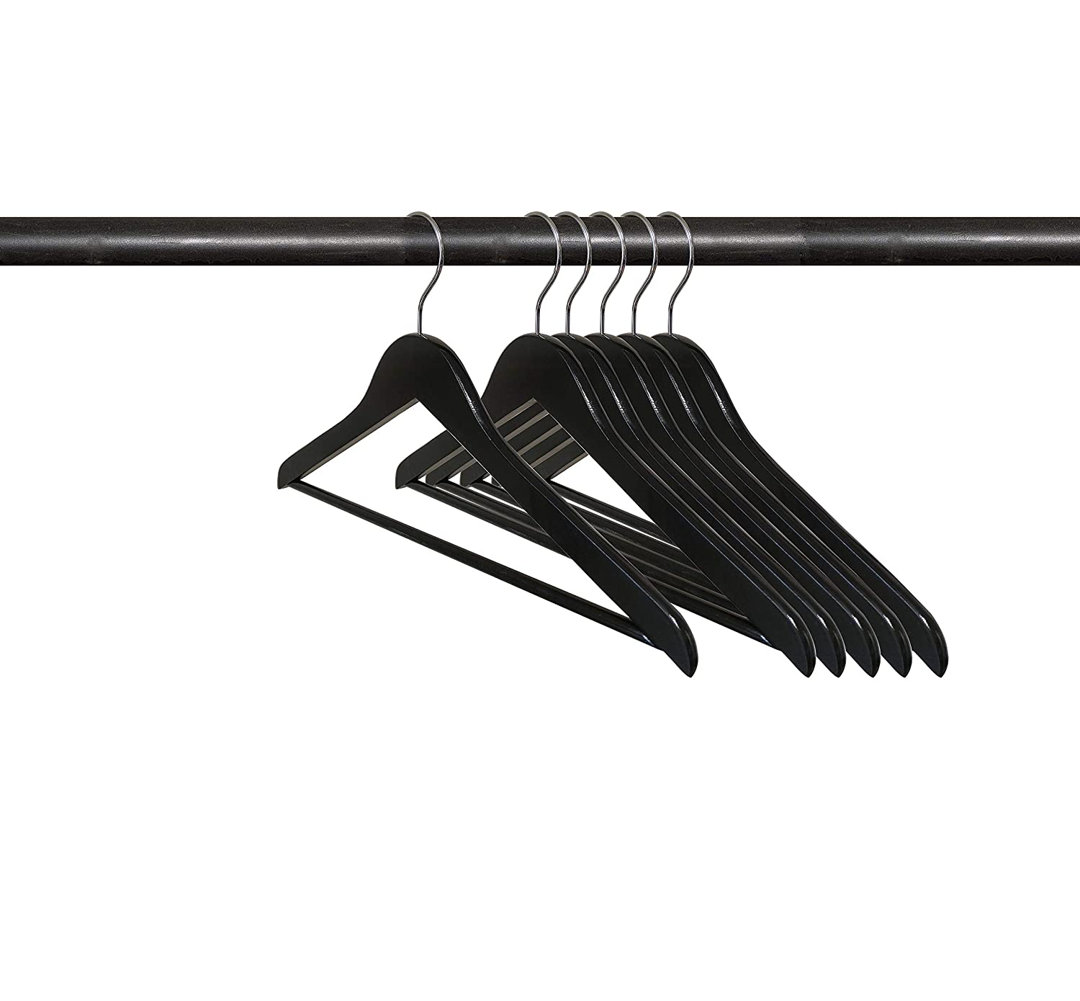 Wood Standard Hanger for Suit/Coat (Set of 25) NAHANCO