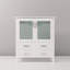 Meuble-lavabo avec comptoir en céramique blanche-1274339226