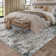 Sarah Machine Washable  Abstract  Area Rug With Non-Slip Backing