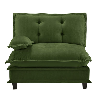 Canapé en chenille 73 LSF - Vert