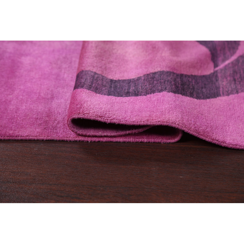 Tapis oriental mauve Gabbeh 5 x 5