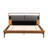 Full Size Brown & Gray Faux Leather Bed With 2Pcs Night Lights, High - Resilient Sponge Filled Headboard, Adjustable Led Slats For Even Weight Distribution, No Box Spring Required Support,-1683624788