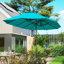 Large Patio Umbrella For 6-8 Person Rectangular/Oval Table, 12 Ribs Rustproof Steel Frame, Uv Protected Waterproof, Easy Crank Lift-942247958-942247976