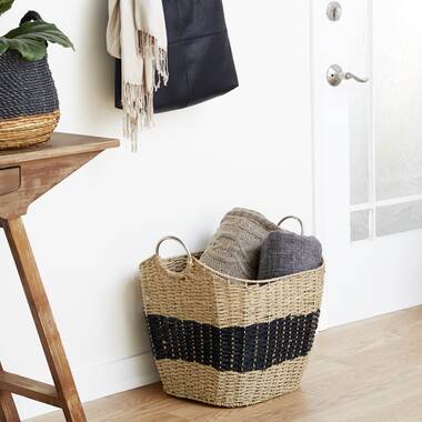 Only 73.18 usd for SET OF THREE ROUND BASKETS - TWO TONED NATURAL Online at  the Shop