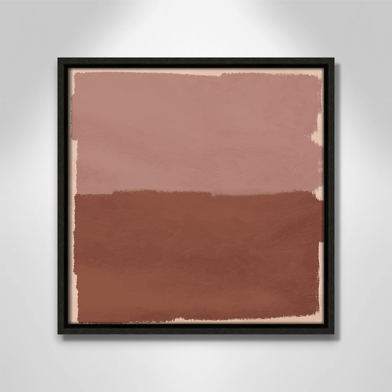 «Hollow Delight», reproduction carrée par Marcus Prime, H 13,5 po x l 13,5 po, Espresso