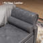 Banc de chambre 65 "avec rangement, bancs de lit en similicuir avec boutons capitonnés-1628324936