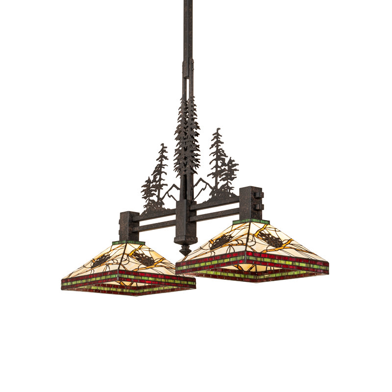 Luminaire suspendu conique à 2 lumières Pinecone