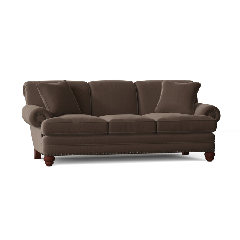Spratt Sofa, Dark Brass, Manhattan, Beantown 10 Sand Performance Chenille